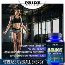 E-Block 60 Vegetarian Capsules Estrogen Blocker For Men and Women New Formula PRIDE NUTRITION Inc.