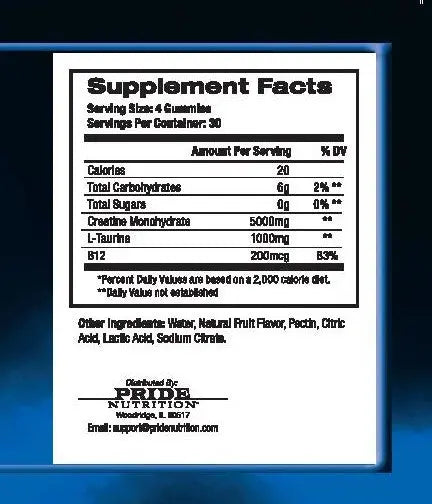 NEW* Creatine Monohydrate Gummies for Men & Women-5g of Creatine Mono