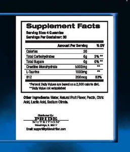 Creatine Monohydrate Gummies for Men & Women-5g of Creatine Monohydrate per Serving- Help Increase Strength and Build Muscle,Sugar Free,Vegan, 120 Count PRIDE NUTRITION