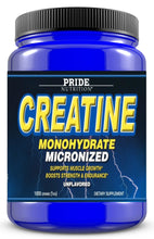 Creatine Monohydrate Ultra Micronized Unflavored Powder 5g per serving PRIDE NUTRITION