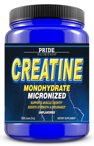 Creatine Monohydrate Ultra Micronized Unflavored Powder 5g per serving PRIDE NUTRITION