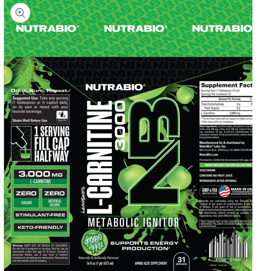 musclepharm l carnitine liquid L-Carnitine 3,00mg 16 fl oz Size:10/10 MG Fillers RESTORATIVE HEALTH - Updated