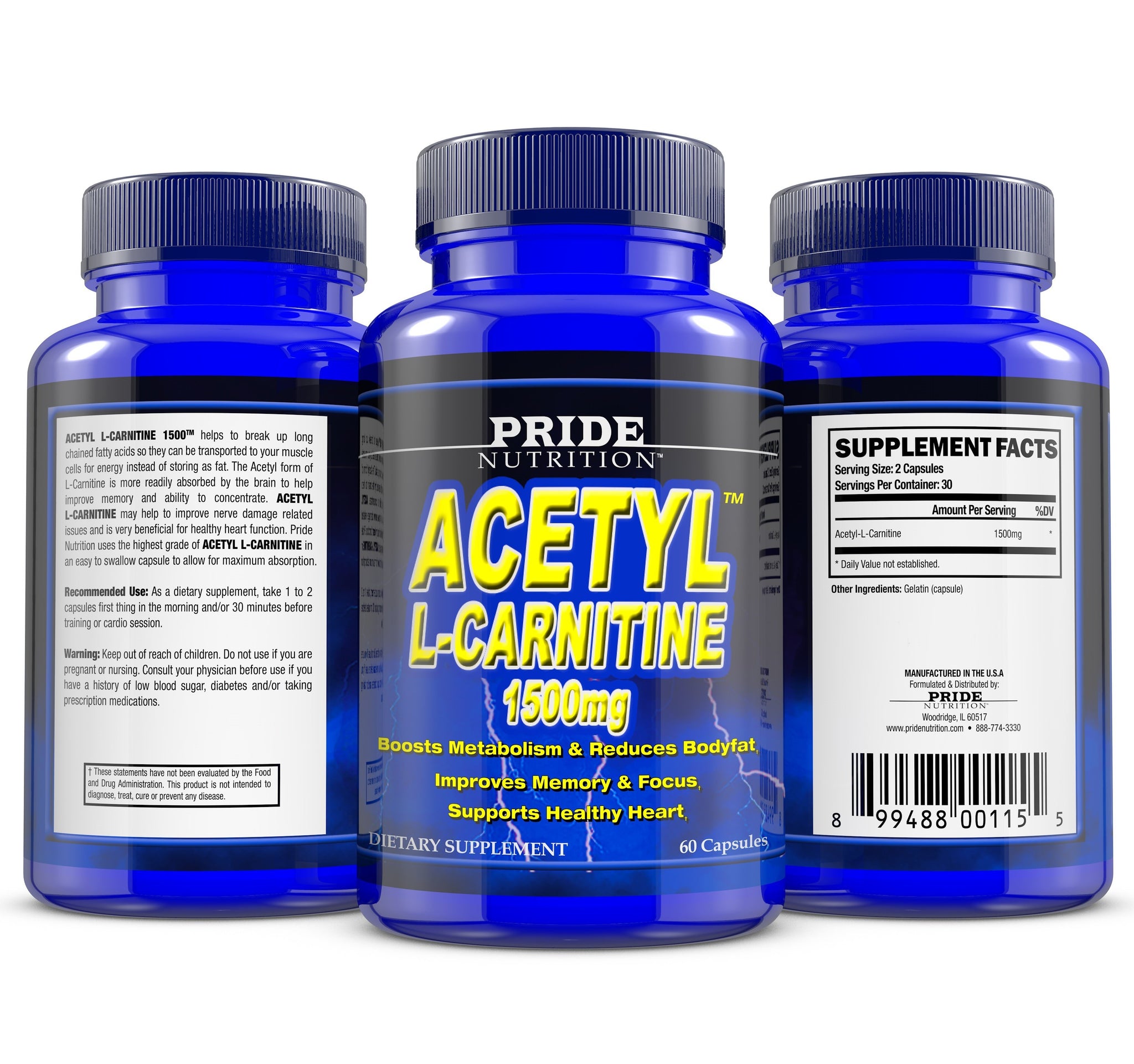 Acetyl L-Carnitine (Fat Burner) | PRIDE NUTRITION Acetyl L-Carnitine (Fat Burner) | PRIDE NUTRITION