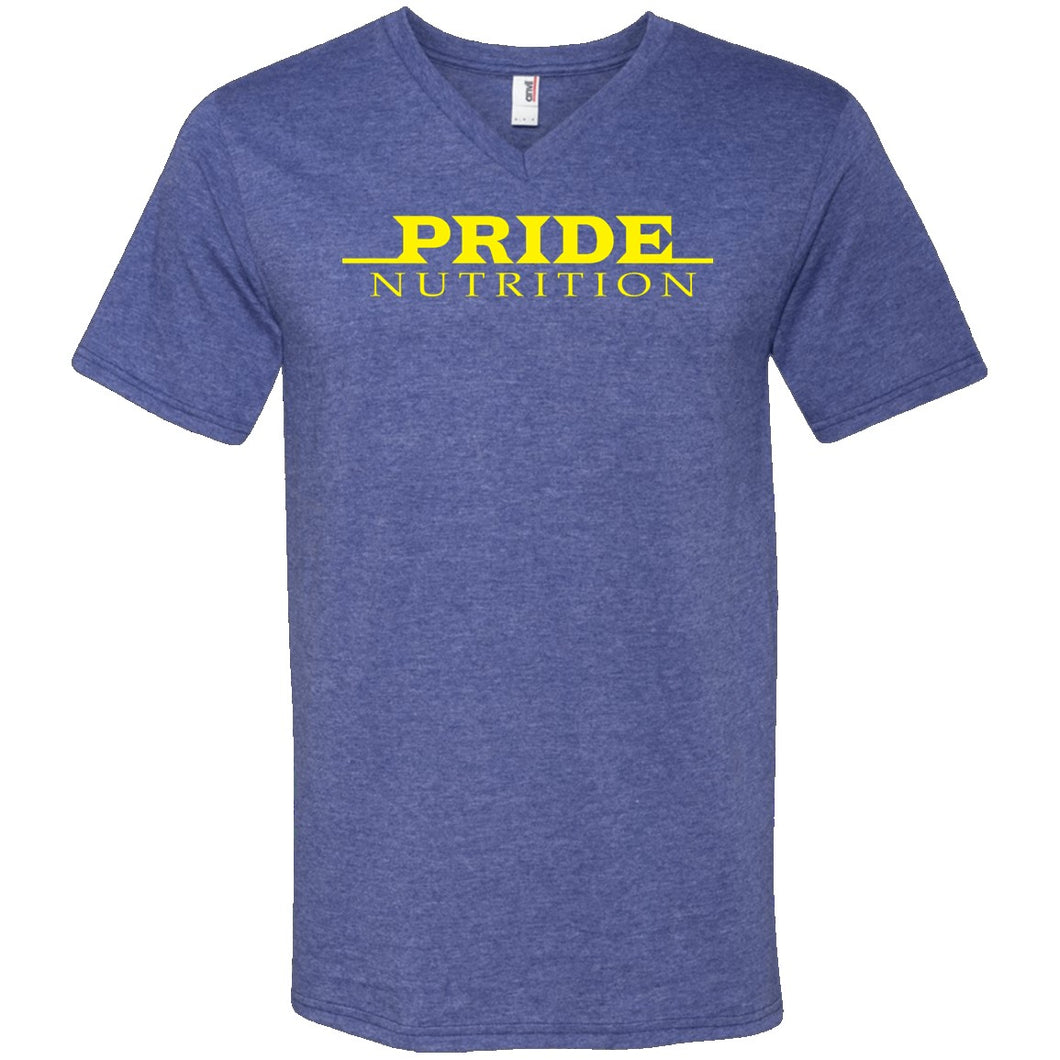 Pride 982 Anvil Men's Printed V-Neck T-Shirt CustomCat