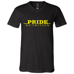 Pride Bella + Canvas Unisex Jersey SS V-Neck T-Shirt CustomCat