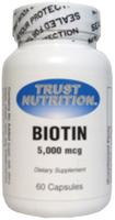Trust Biotin 5,000 mcg (High Potency) PRIDE NUTRITION