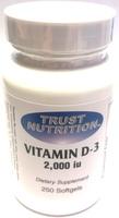 Trust Vitamin D-3 2000 i.u. PRIDE NUTRITION